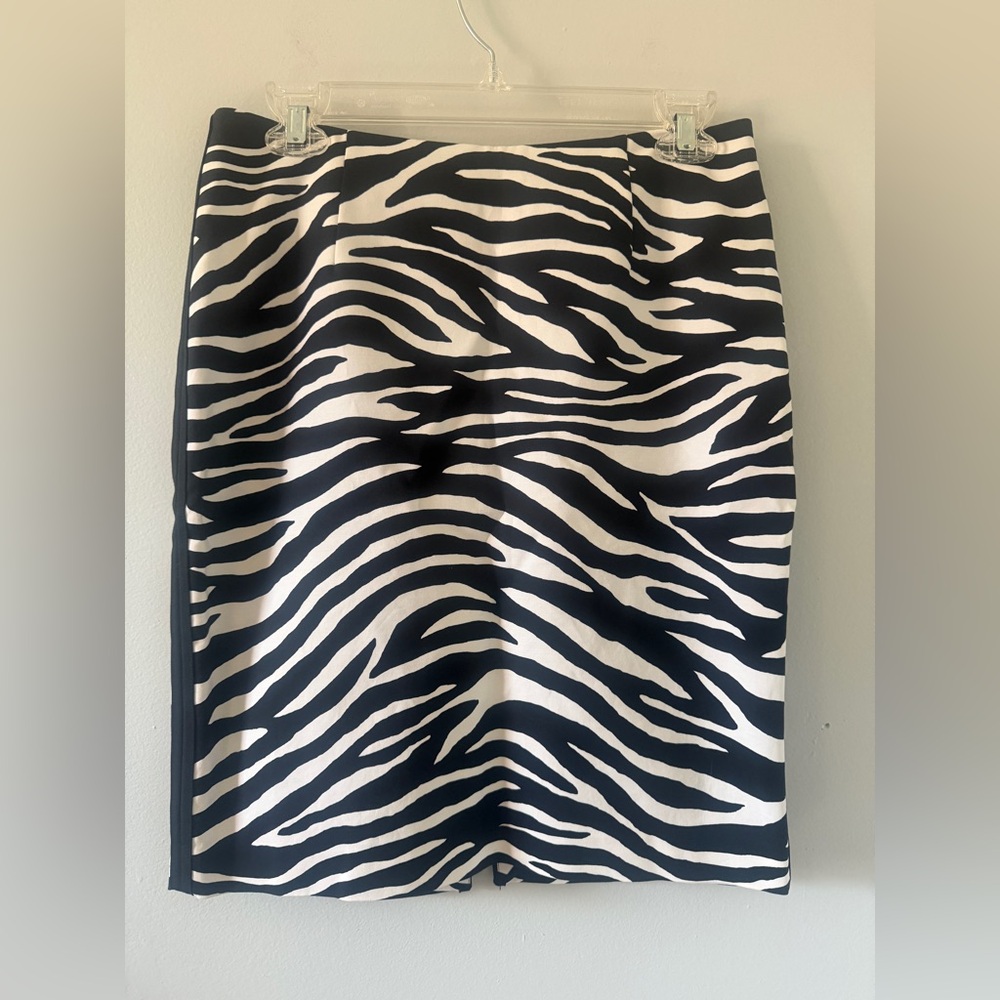 White House Black Market Zebra Pencil Skirt